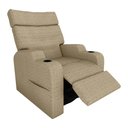 Ver imagem 2 de Poltrona Reclinável do Papaicom Porta Copos Porta Controle Toro Linho Bege Matrix