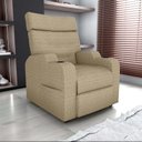 Ver imagem 6 de Poltrona Reclinável do Papaicom Porta Copos Porta Controle Toro Linho Bege Matrix