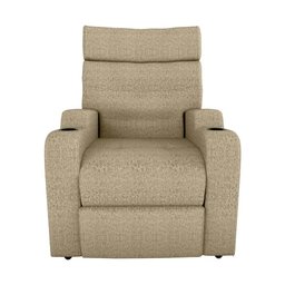 Poltrona Reclinável do Papaicom Porta Copos Porta Controle Toro Linho Bege Matrix - 4