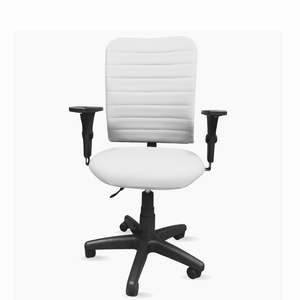 Cadeira Escritório Ergonômica Branca Nr17 Giratória Executiva Home Office Braços Reguláveis Rodínha