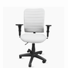 Cadeira Escritório Ergonômica Branca Nr17 Giratória Executiva Home Office Braços Reguláveis Rodínha - 1