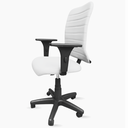 Ver imagem 4 de Cadeira Escritório Ergonômica Branca Nr17 Giratória Executiva Home Office Braços Reguláveis Rodínha