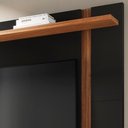 Ver imagem 5 de Painel para Tv 70 Pol Extensível 180cm Lara C04 Preto Fosco Noce Milano - Lyam Decor