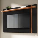 Ver imagem 6 de Painel para Tv 70 Pol Extensível 180cm Lara C04 Preto Fosco Noce Milano - Lyam Decor