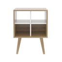 Ver imagem 5 de Mesa de Cabeceira para Quarto Infantil Angel Espresso Móveis Laranja/Amendoa/Branco Off