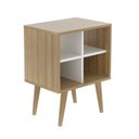 Ver imagem 6 de Mesa de Cabeceira para Quarto Infantil Angel Espresso Móveis Laranja/Amendoa/Branco Off