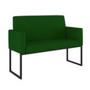 Ver imagem 7 de Kit Sofá 2 Lugares + 2 Poltronas para Recepção Sala Balaqui Cor:verde Verde