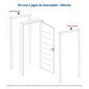 Ver imagem 5 de Kit Porta de Madeira 215x87cm Batente 7,5cm com Guarnição Cristal Primer Uniportas Abertura Esquerda