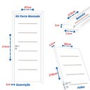 Ver imagem 3 de Kit Porta de Madeira 215x87cm Batente 7,5cm com Guarnição Cristal Primer Uniportas Abertura Esquerda