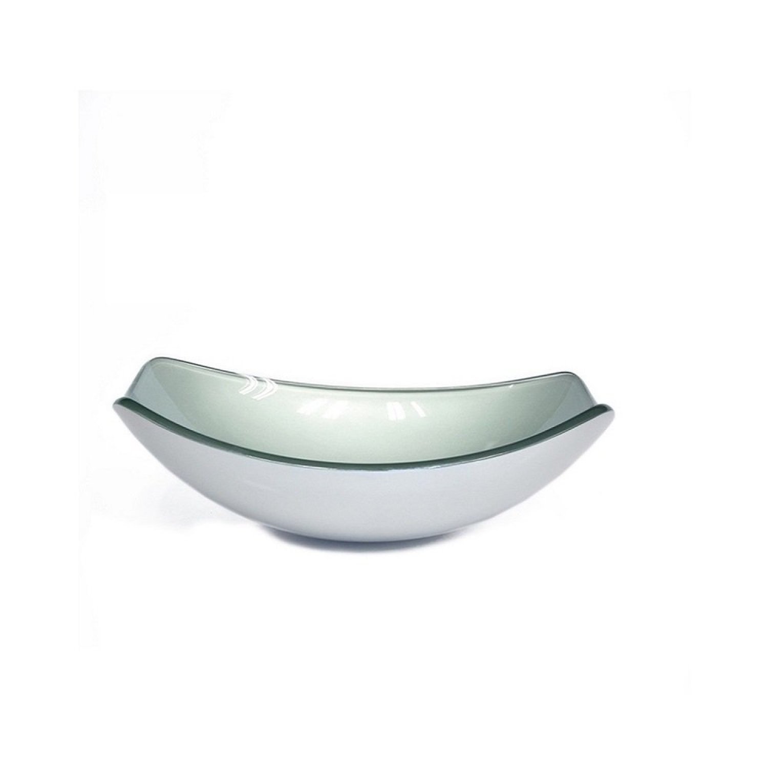 Kit Cuba de Vidro + Torneira para Lavatório Oval Chanfrada 46cm - 6
