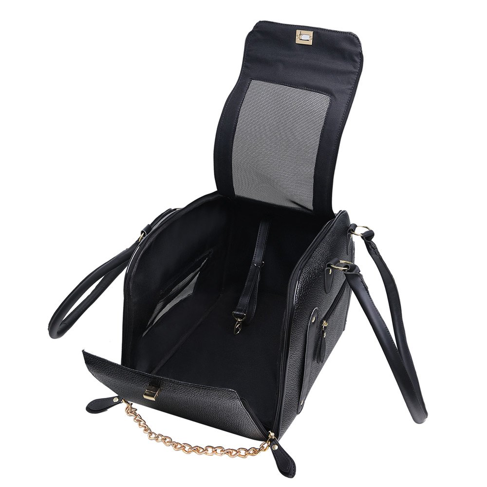 Bolsa de Transporte Pet Rita Acuio Preta Cor:Preta;Tamanho:Único - 5