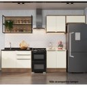 Ver imagem 1 de Cozinha Completa Modulada 5 Peças 6 Portas Viena Branco/Freijó/Cinza Argila