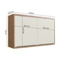 Ver imagem 7 de Cozinha Completa Modulada 8 Peças 11 Portas Viena Branco/Freijó/Cinza Argila
