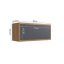 Ver mais imagens de Cozinha Completa Modulada 6 Peças 2 Balcões 3 Armários Aéreos e 1 Torre Quente 100% MDF Viena Freijó