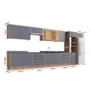 Ver imagem 3 de Cozinha Completa com Vidro Reflecta 11 Peças 15 Portas Viena