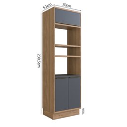 Cozinha Completa com Vidro Reflecta 11 Peças 15 Portas Viena - 7 Cozinha Completa com Vidro Reflecta 11 Peças 15 Portas Viena - 7