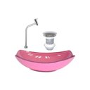 Ver imagem 2 de Kit Cuba de Vidro + Torneira para Lavatório Oval Chanfrada 46cm