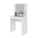 Ver imagem 3 de Conjunto Sala de Jantar Mesa Retangular 100x60cm Tampo Madeira MDP Ardósia Indiana 4 Cadeiras Paraty Branco/C. Marrom