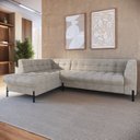 Ver imagem 1 de Sofá 3 Lugares com Chaise Terminal Cod. 1997 Zênite Yescasa Bege