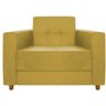 Kit Sofá 2 Lugares e Poltrona Denver Suede - Cor Amarelo - 2
