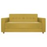 Kit Sofá 2 Lugares e Poltrona Denver Suede - Cor Amarelo - 3
