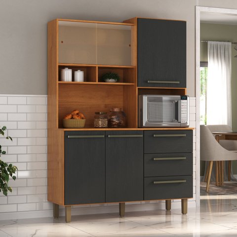 Armário de Cozinha 5 Portas 3 Gavetas Absoluto