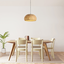 Ver mais imagens de Luminária Pendente 30cm Lustre Teto Bambu Natural Gimpo Kjdd-e-639-30cm