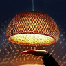 Luminária Pendente 30cm Lustre Teto Bambu Natural Gimpo Kjdd-e-639-30cm - 7
