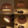 Luminária Pendente 30cm Lustre Teto Bambu Natural Gimpo Kjdd-e-639-30cm - 10