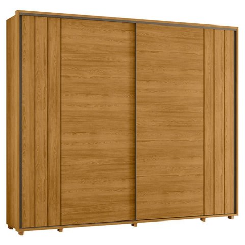 Guarda Roupa Casal Dali 2 Portas Deslizante 278 Cm Cumaru Madetec