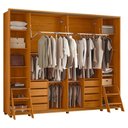 Ver mais imagens de Guarda Roupa Casal Dali 2 Portas Deslizante 278 Cm Cumaru Madetec