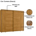 Ver imagem 4 de Guarda Roupa Casal Dali 2 Portas Deslizante 278 Cm Cumaru Madetec