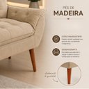 Ver imagem 6 de Kit Namoradeira + Puff Opala Decorativo para Sala Bege