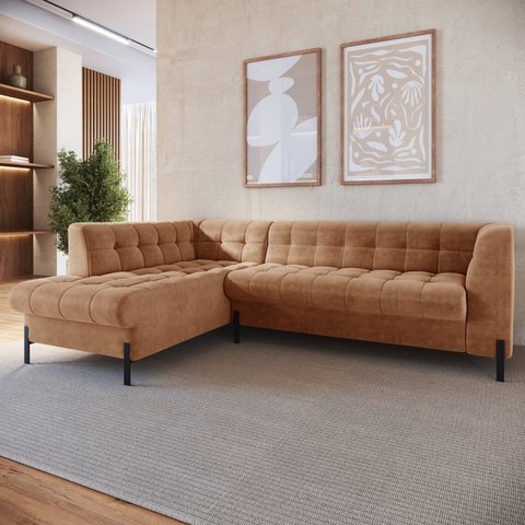 Sofá 3 Lugares com Chaise Terminal Cod. 2872 Zênite Yescasa
