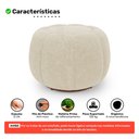 Ver imagem 3 de Puff Decorativo Estilo Abóbora Orgânico Shell Bouclê Bege - Desk Design