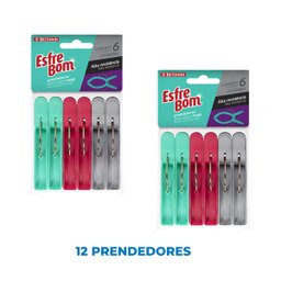 Kit com 12 Prendedores para Roupa Mega Esfrebom Bettanin - 6