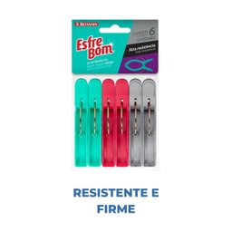Kit com 12 Prendedores para Roupa Mega Esfrebom Bettanin - 4