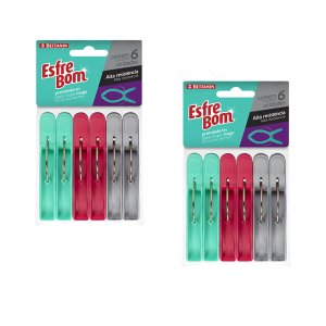 Kit com 12 Prendedores para Roupa Mega Esfrebom Bettanin