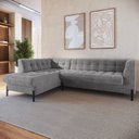 Ver imagem 1 de Sofá 3 Lugares com Chaise Terminal Cod. 2878 Zênite Yescasa Cinza