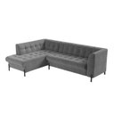 Ver imagem 2 de Sofá 3 Lugares com Chaise Terminal Cod. 2878 Zênite Yescasa Cinza