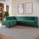 Ver imagem 1 de Sofá 3 Lugares com Chaise Terminal Cod. 2879 Zênite Yescasa Verde Militar