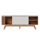 Ver imagem 3 de Rack Bancada Otawa Off White Freijó com Mesa de Centro Jeri Freijó Off White - Colibri