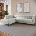 Ver imagem 1 de Sofá 3 Lugares com Chaise Terminal Cod. 2881 Zênite Yescasa Bege