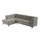 Ver imagem 2 de Sofá 3 Lugares com Chaise Terminal Cod. 2882 Zênite Yescasa Cinza Rato