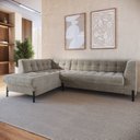 Ver imagem 1 de Sofá 3 Lugares com Chaise Terminal Cod. 2882 Zênite Yescasa Cinza Rato