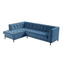 Ver imagem 2 de Sofá 3 Lugares com Chaise Terminal Cod. 2883 Zênite Yescasa Azul Marinho