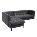 Ver imagem 4 de Sofá 3 Lugares com Chaise Terminal Cod. 2884 Zênite Yescasa Cinza Chumbo