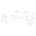 Ver imagem 3 de Sofá 3 Lugares com Chaise Terminal Cod. 2884 Zênite Yescasa Cinza Chumbo