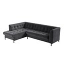 Ver imagem 2 de Sofá 3 Lugares com Chaise Terminal Cod. 2884 Zênite Yescasa Cinza Chumbo