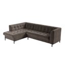 Ver imagem 2 de Sofá 3 Lugares com Chaise Terminal Cod. 2889 Zênite Yescasa Marrom